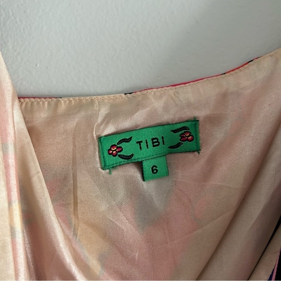 Tibi Wrap Silk Boho Floral Dress - Picture 4 of 4